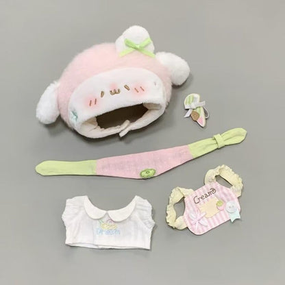 ぬい次郎 いちご風 ぬい服 かぶりもの マフラー付き コーデセット 推し活 ぬい撮り [並行輸入品]