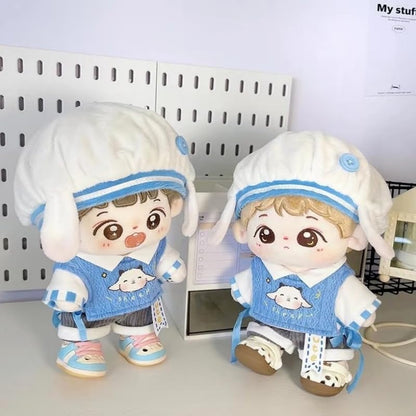 ぬい次郎 セーラー風 ぬい服 フード付き コーデセット 着せ替え コスチューム 推し活 ぬい撮り [並行輸入品]