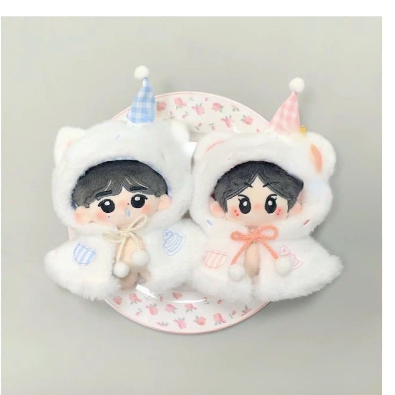ぬい次郎 もこもこフード付き ぬい服 レースアップ コスチューム 推し活 ぬい撮り [並行輸入品]