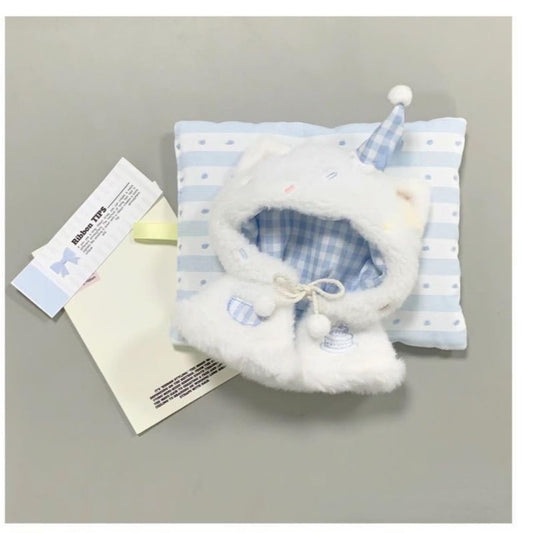 ぬい次郎 もこもこフード付き ぬい服 レースアップ コスチューム 推し活 ぬい撮り [並行輸入品]