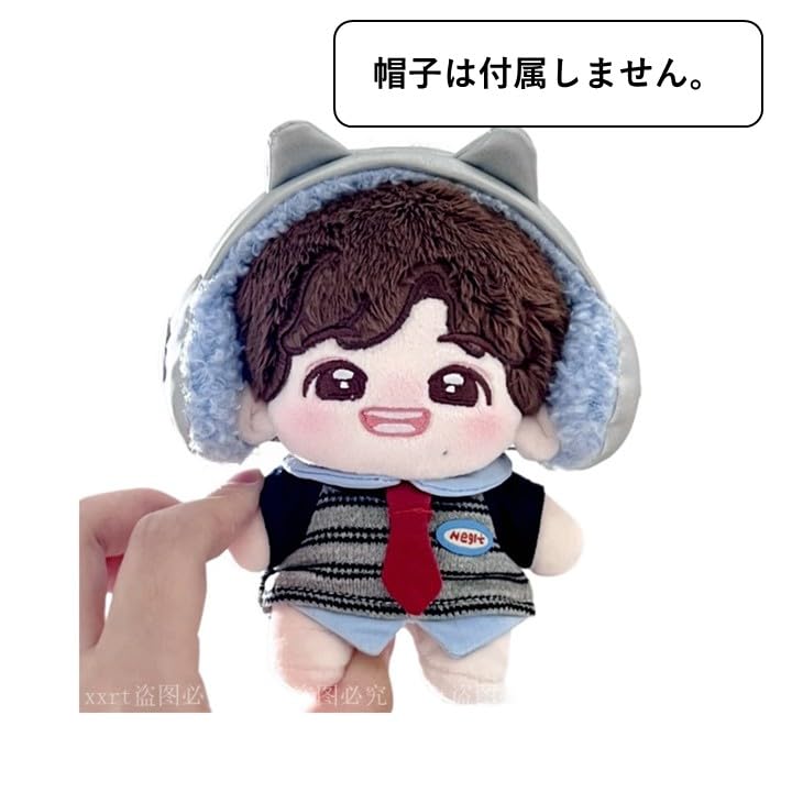 ぬい次郎 ぬいぐるみ用 ボーダー ニットシャツ ふわふわアクセサリー 推し活 ぬい撮り [並行輸入品]