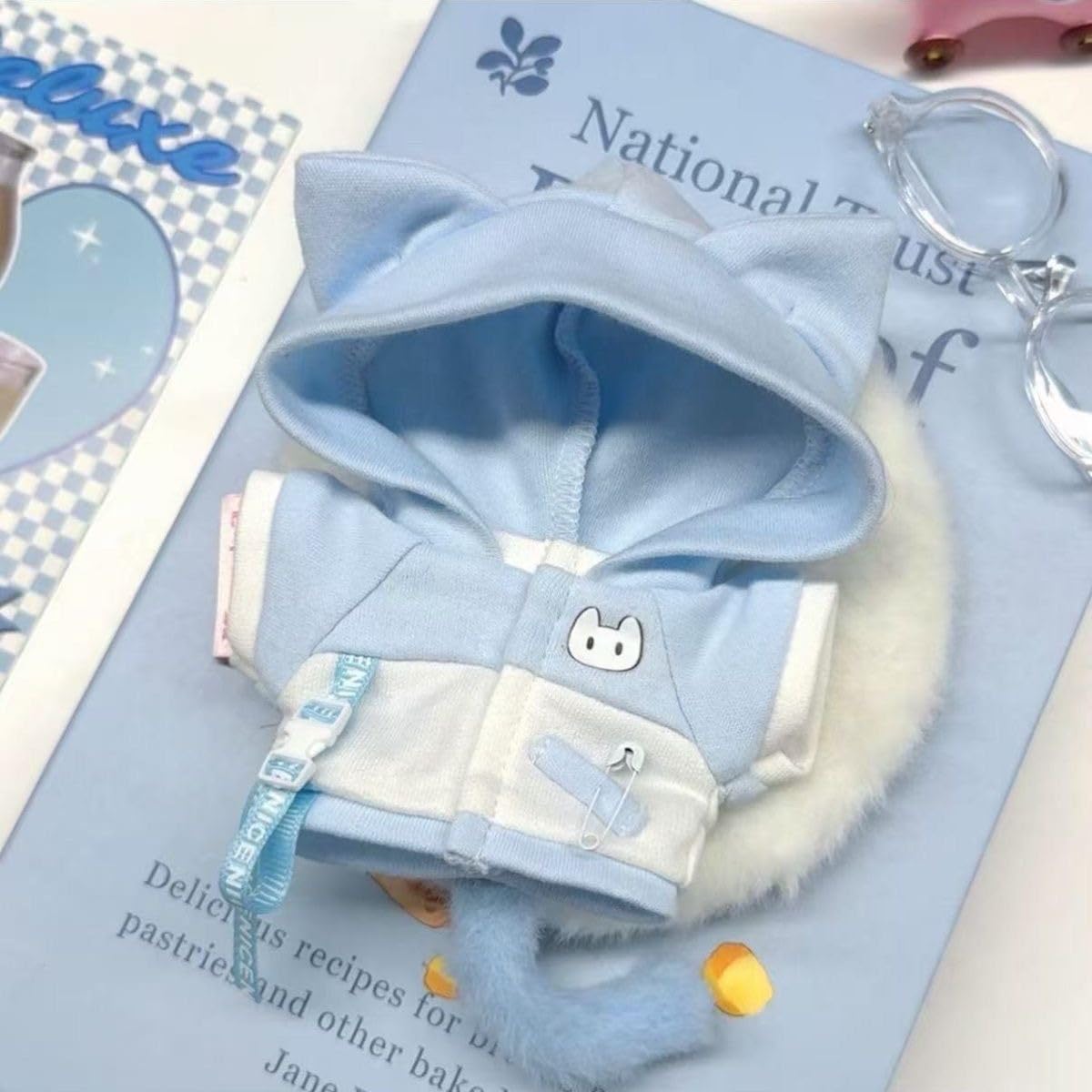 ぬい次郎 フード付きパーカー ぬい服 カジュアル 着せ替え コスチューム 推し活 ぬい撮り [並行輸入品]
