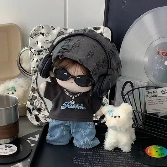 ぬい次郎 ストリート風 ぬい服 パーカー風 コーデセット 着せ替え コスチューム 推し活 ぬい撮り [並行輸入品]
