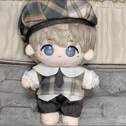 ぬい次郎 チェック柄セットアップ ぬい服 シャツ付き 着せ替え コスチューム 推し活 ぬい撮り [並行輸入品]