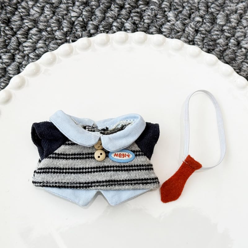 ぬい次郎 ぬいぐるみ用 ボーダー ニットシャツ ふわふわアクセサリー 推し活 ぬい撮り [並行輸入品]