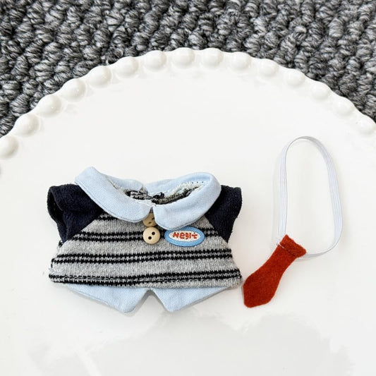 ぬい次郎 ぬいぐるみ用 ボーダー ニットシャツ ふわふわアクセサリー 推し活 ぬい撮り [並行輸入品]