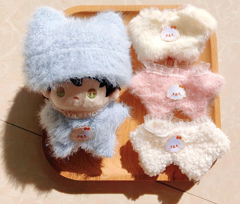 ぬい次郎 ふわふわ ぬい服 コーデセット かぶりもの付き 着せ替え コスチューム 推し活 ぬい撮り [並行輸入品]