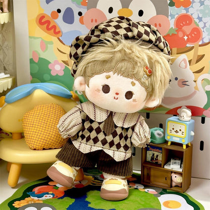 ぬい次郎 ニット帽付き ぬい服 モノトーンコーデ セットアップ 推し活 ぬい撮り [並行輸入品]