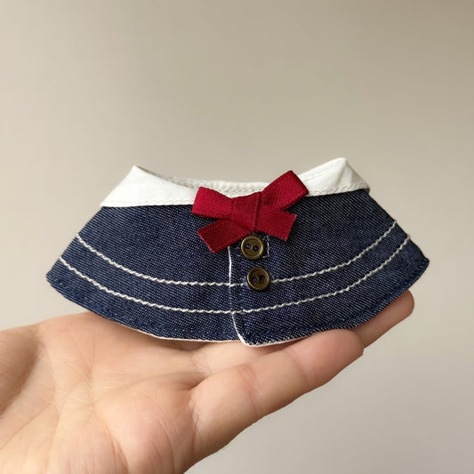 ぬい次郎 セーラー風 ぬい服 ワンピース リボン付き 着せ替え コスチューム 推し活 ぬい撮り [並行輸入品]