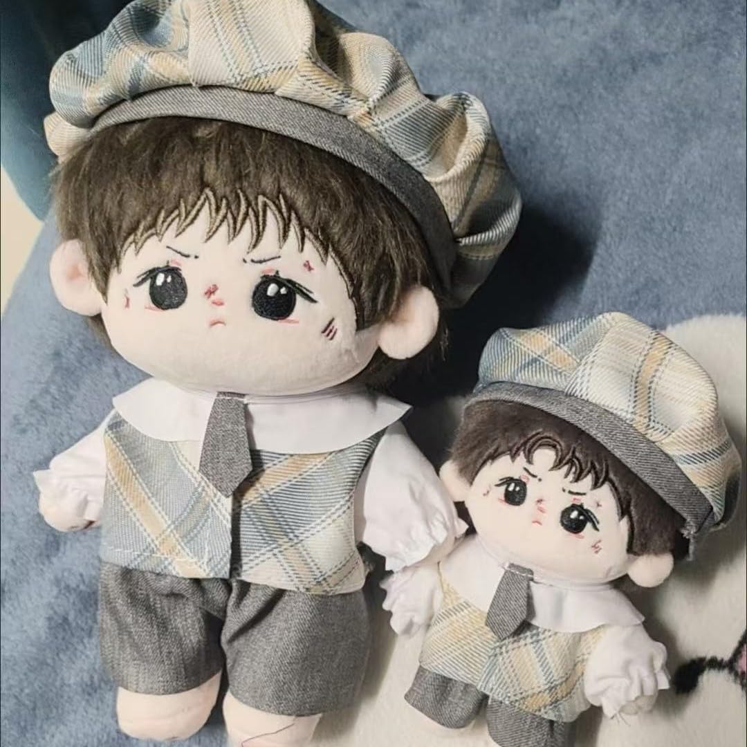 ぬい次郎 チェック柄セットアップ ぬい服 シャツ付き 着せ替え コスチューム 推し活 ぬい撮り [並行輸入品]