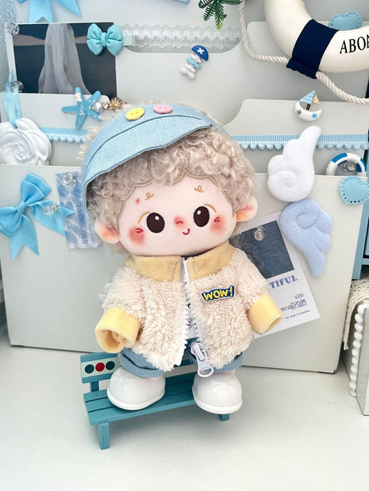 ぬい次郎 おでかけコーデ ぬい服 セット 帽子付き 着せ替え コスチューム 推し活 ぬい撮り [並行輸入品]
