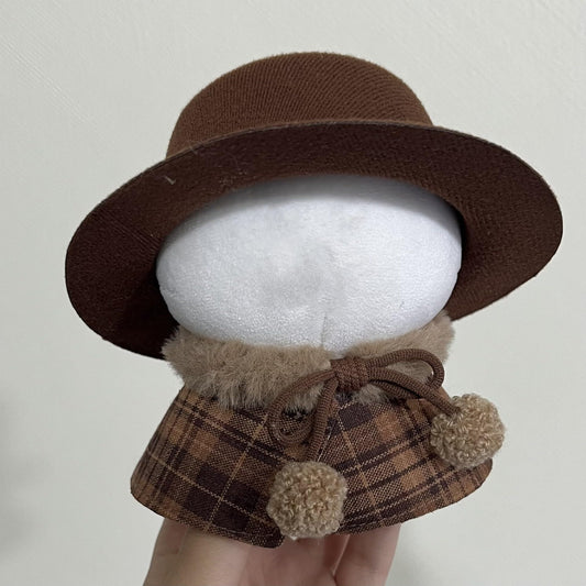 ぬい次郎 ぬいぐるみ用 つば広ハット 帽子 クラシカル 小物 推し活 ぬい撮り [並行輸入品]