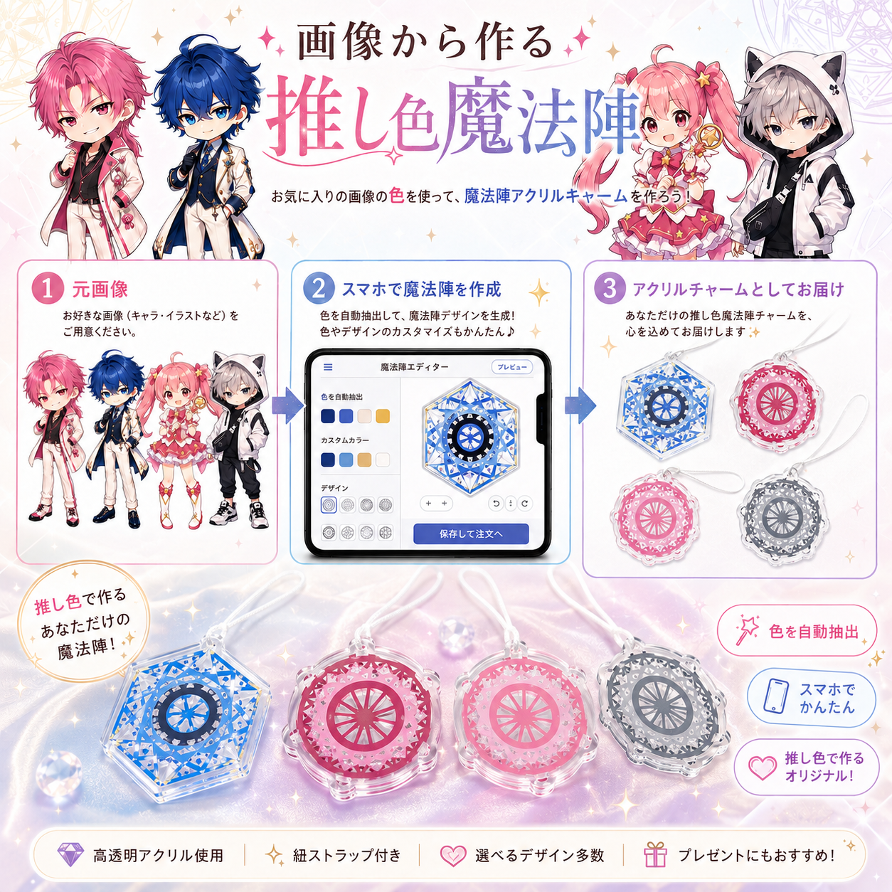 推し色魔法陣